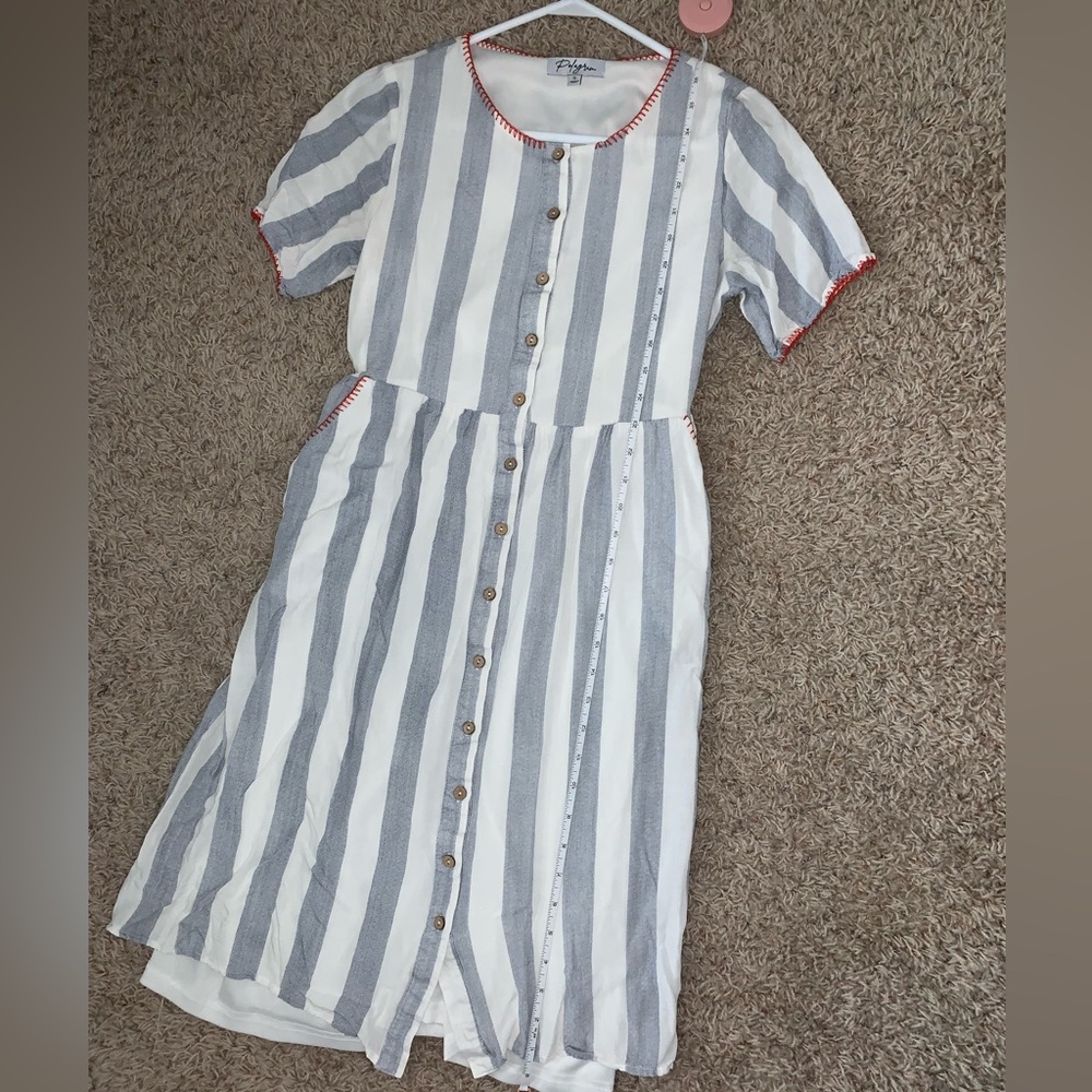 Striped Polagram Dress
